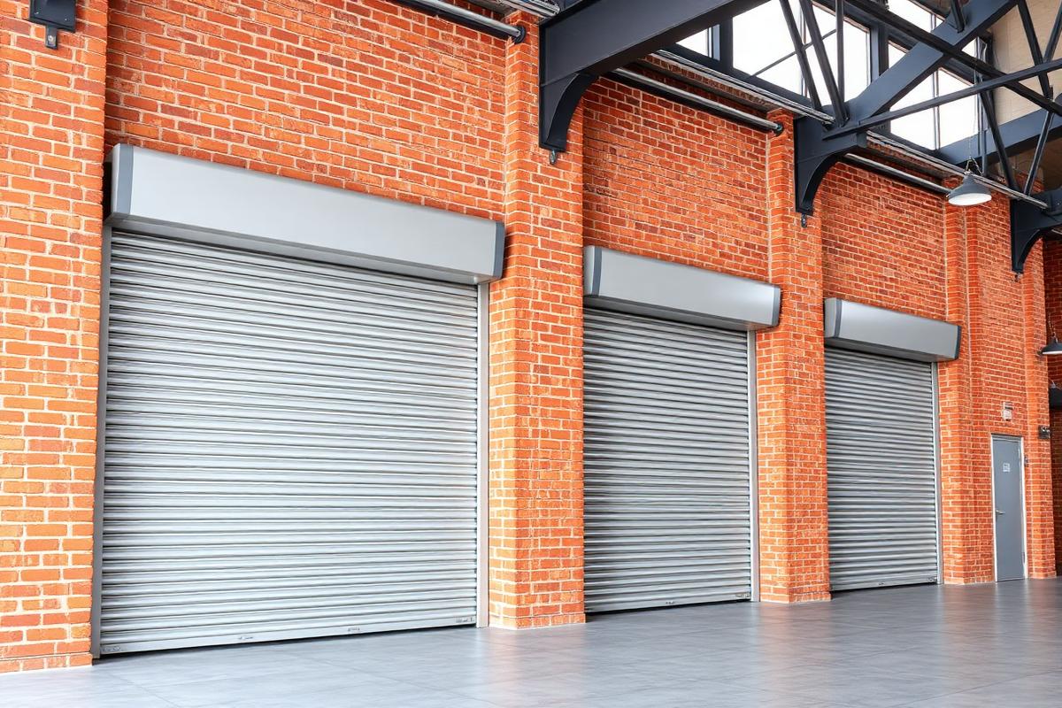 Industrial roller shutter doors manufactured by MRD